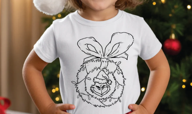 Christmas Color Your Own T-Shirt Kit – Youth