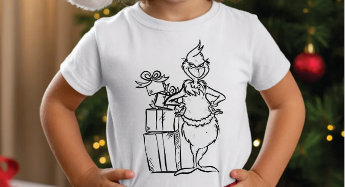 Christmas Color Your Own T-Shirt Kit – Youth