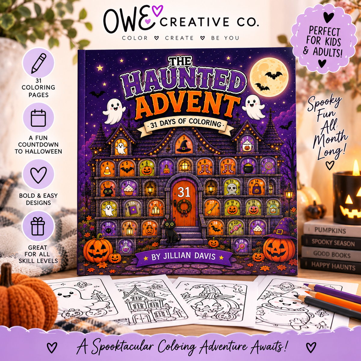 The Haunted Advent: 31 Days of Coloring