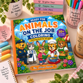 Animals on the Job - Coloring Book