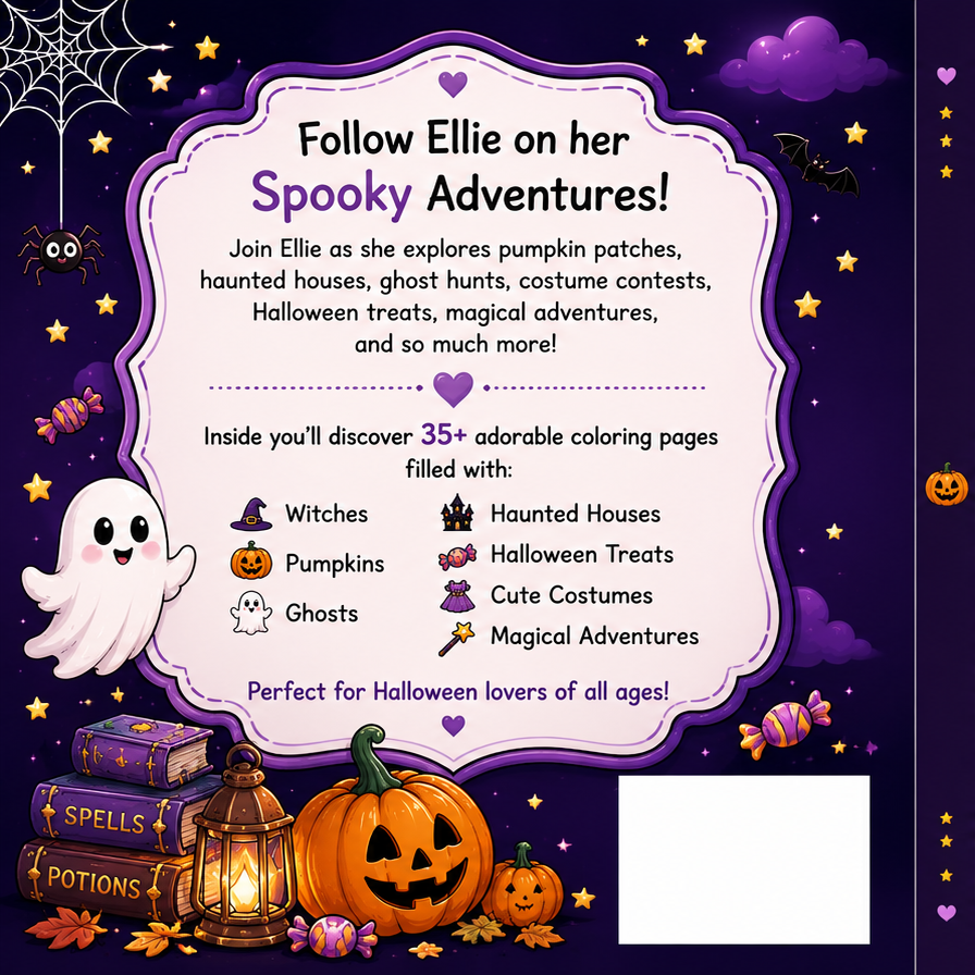 Spooky Adventures | Cute Halloween Coloring Book for Kids