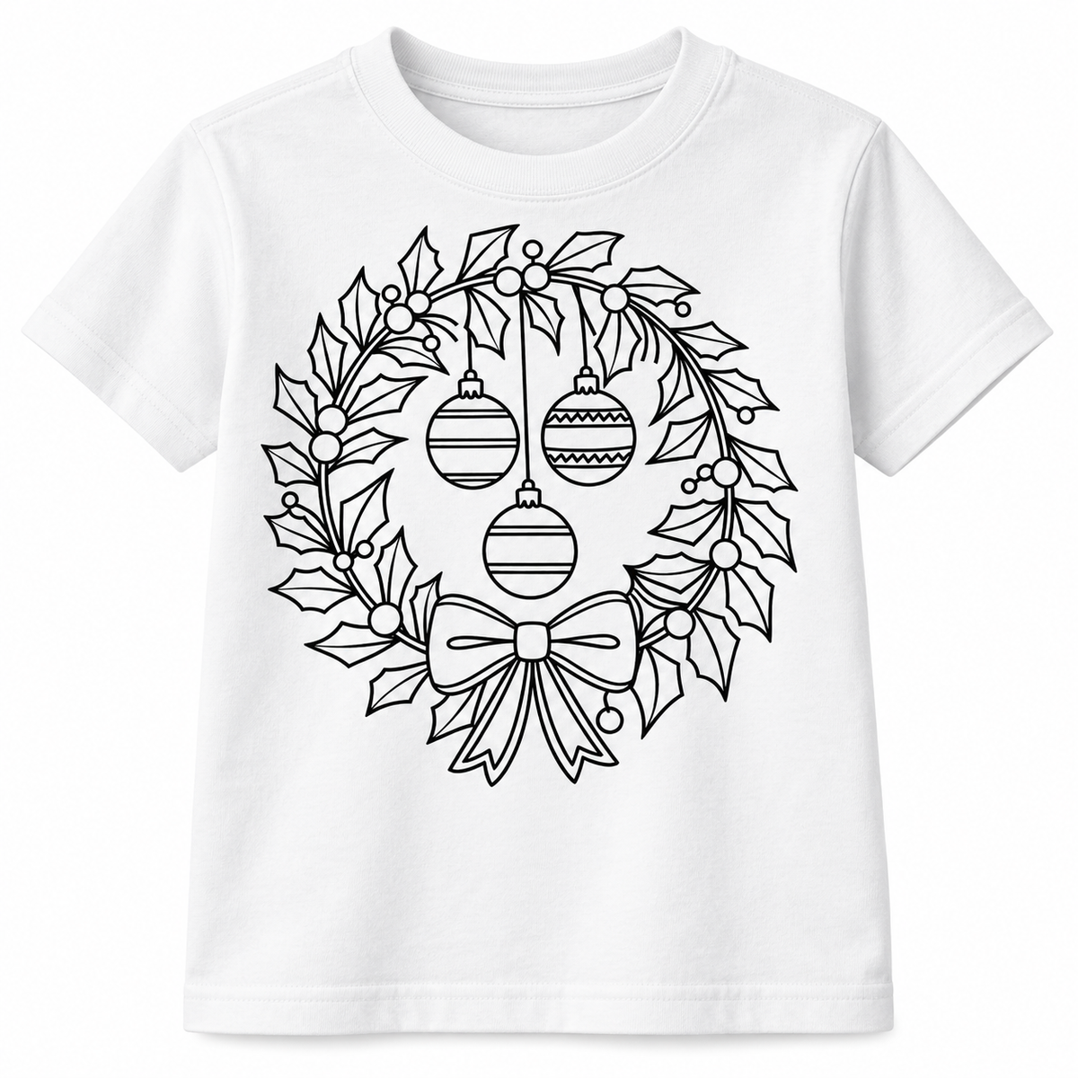 Christmas Color Your Own T-Shirt Kit – Youth